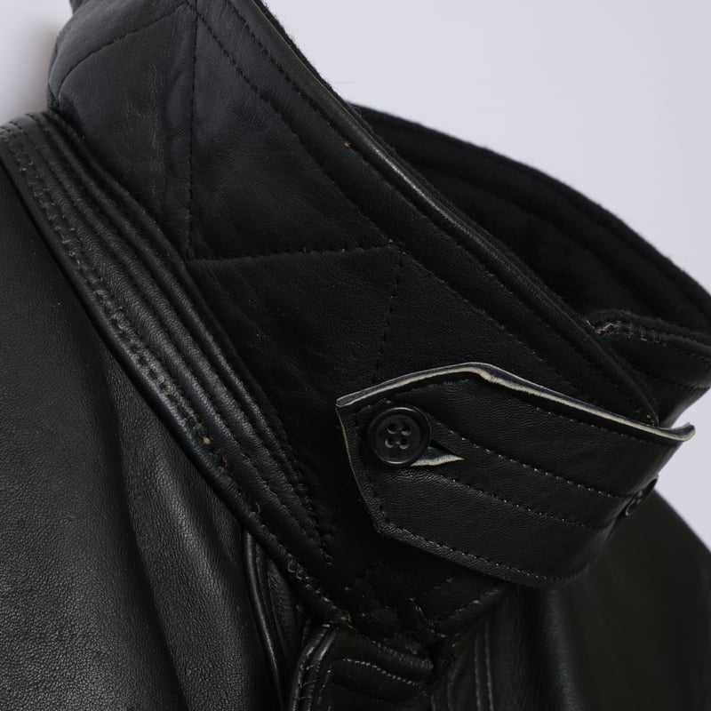 40s-50s French Vintage Leather Jacket (Corbusie