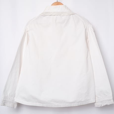 Early 1900s France Antique Cotton Blouse 2