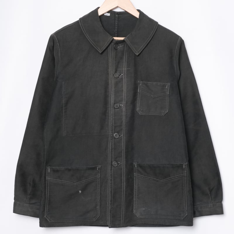 ヴィンテージ LE FRANCAISE ブラックモールスキン 30s 40s 40s France Vintage Le Mont Sant Michel Black Mo
