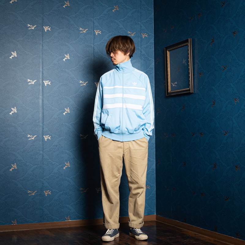 【激レア】 70s VENTEX社 adidas トラックジャケット 70-80s Vintage adidas Ventex Track Jacket Ivory