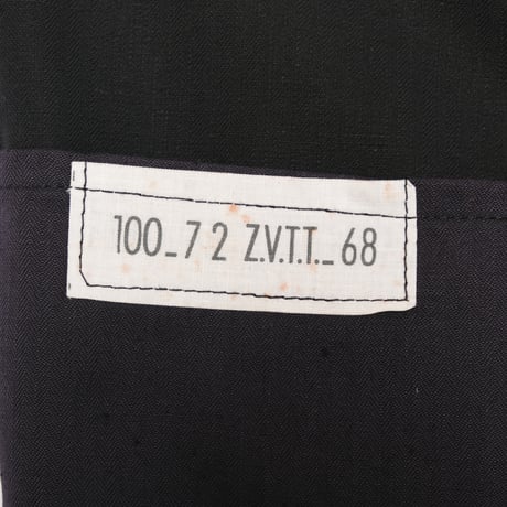 60s France Vintage ZVTT Black HBT Work Jacket Dead Stock