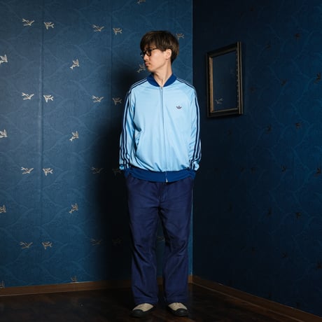 70-80s Vintage adidas Ventex ATP Light Blue Track Jacket