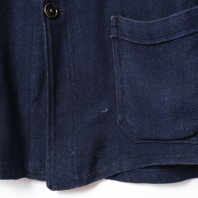 30s France Vintage Indigo Wool Work Jacket | Ug