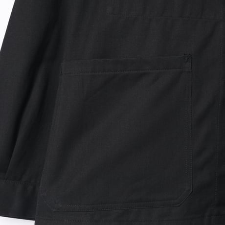 60s France Vintage ZVTT Black HBT Work Jacket Dead Stock