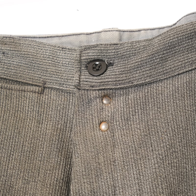 50-60s France Vintage Cotton Pique Trousers |