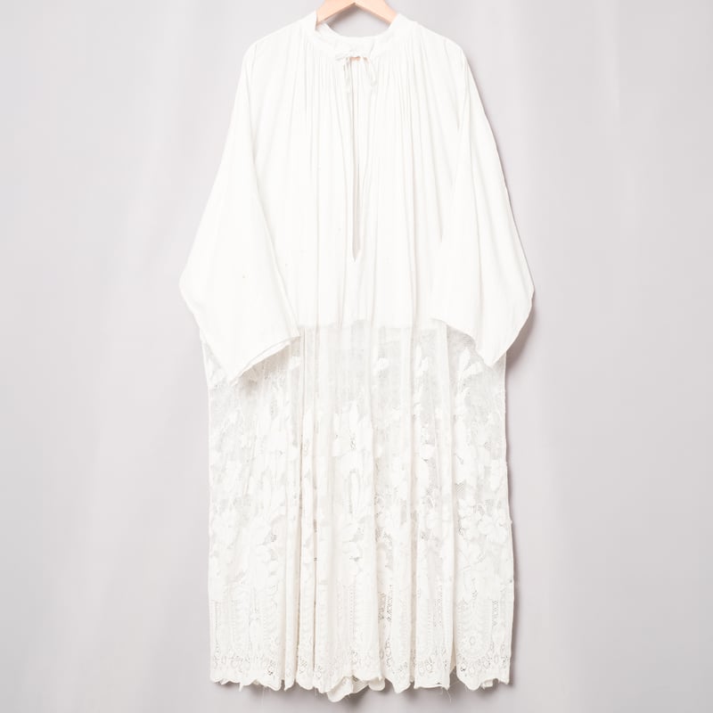 30s France Antique Church Cotton Smock (Boro)