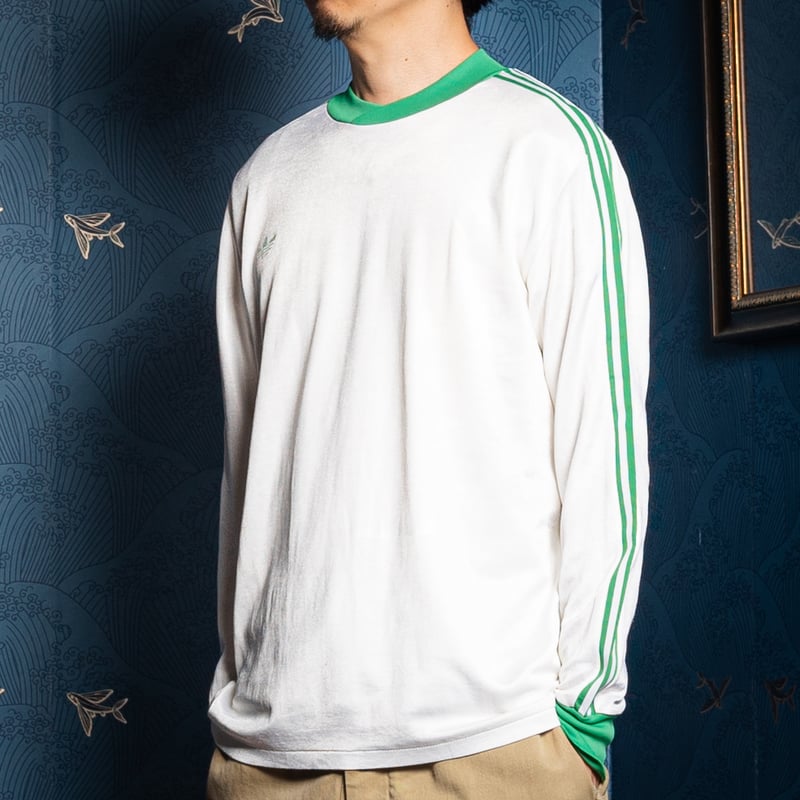 70-80s Vintage adidas Ventex Game Shirt White ×