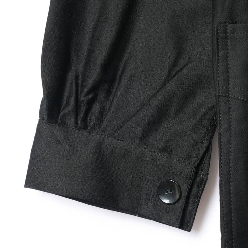 40-50s France Vintage Light Black Moleskin Wor