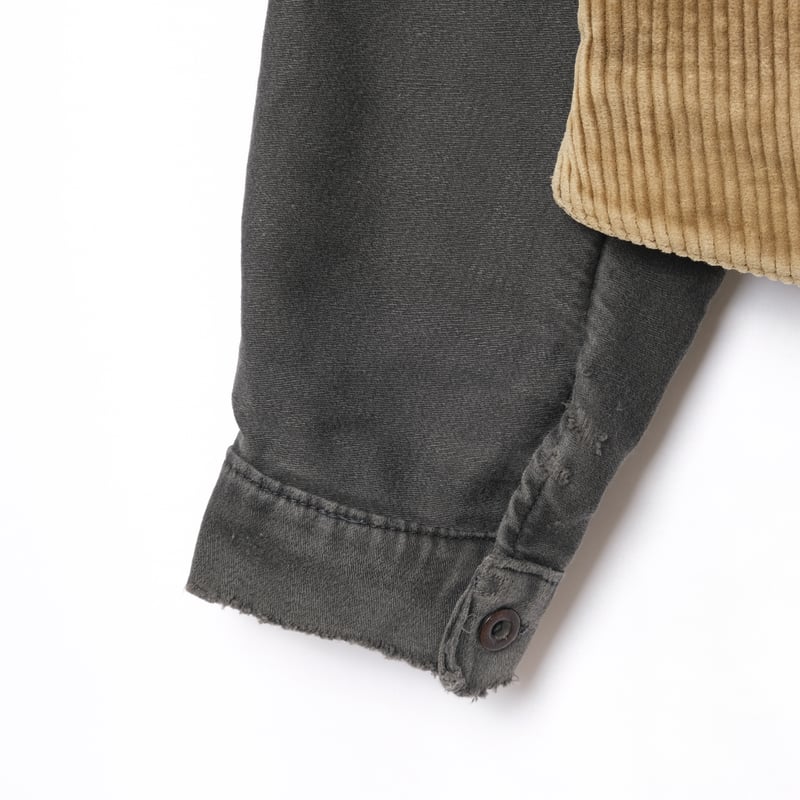 30ss France Vintage Corduroy×Black Moleskin Dou 30ss France Vintage Corduroy×Black Moleskin Dou
