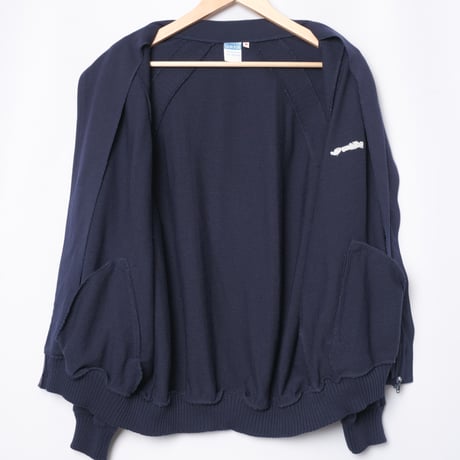 70s Vintage adidas Knit Track Jacket Navy（Made in West Germany）