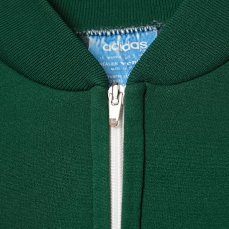 70s Vintage adidas Ventex Collarless Track Jacket Green (Made in France)