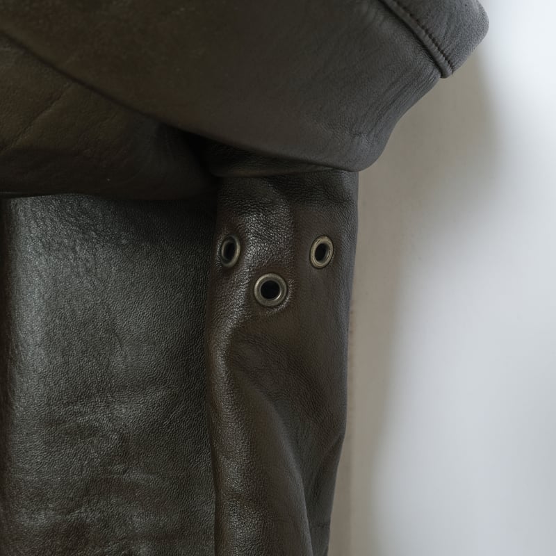 70-80s French Vintage GVF Leather Jacket (Corbu 70-80s French Vintage GVF Leather Jacket (Corbu