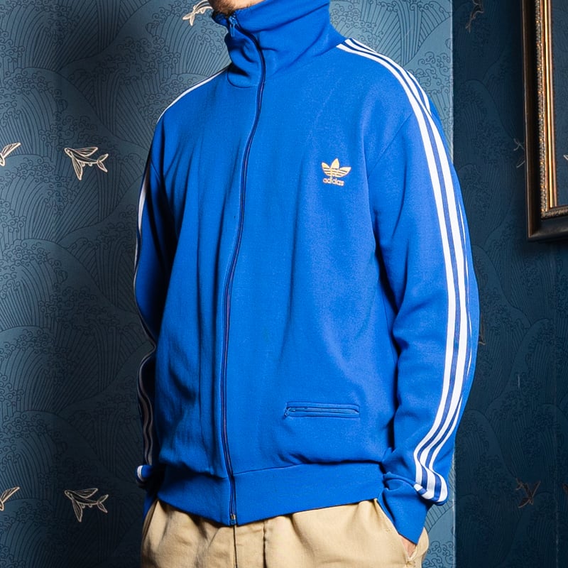 70s Vintage adidas Ventex Track Jacket Blue (Ma
