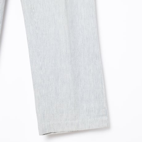 -30s France Vintage Belle Jardiniere Striped Cotton Trousers
