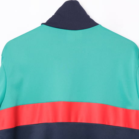 70-80s Vintage adidas Ventex Track Jacket Green×Red×Navy (Made in France)