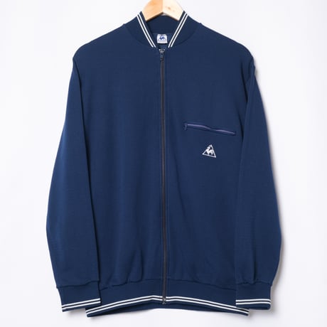 60-70s Vintage Le coq Collarless Track Jacket Navy (Made in France)