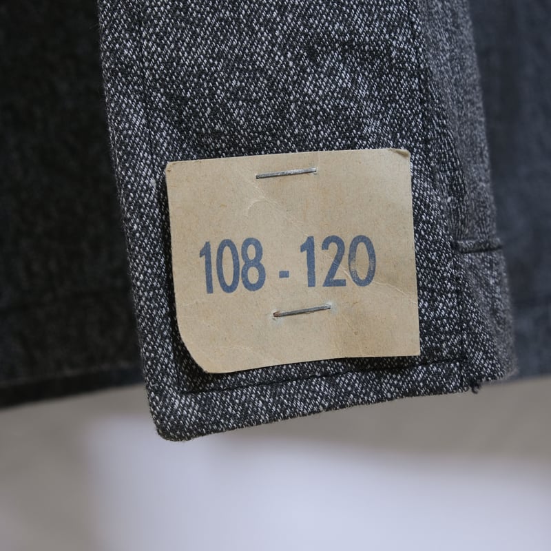 40-50s French Army Black Chambray Atelier Coat