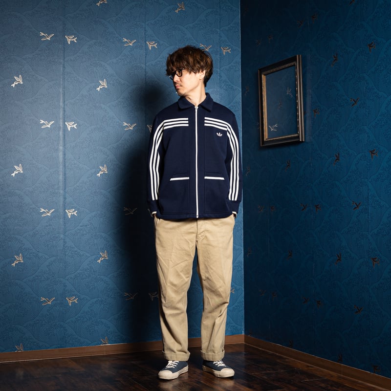 70-80s Vintage adidas Knit Jacket CLUB (Made in
