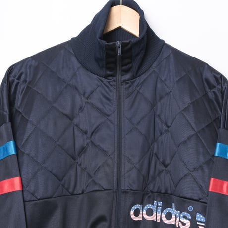 80s Vintage adidas Ventex Track Jacket Navy America logo（Made in France) 186