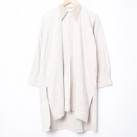 30-40s France Vintage Granpa Striped Shirt