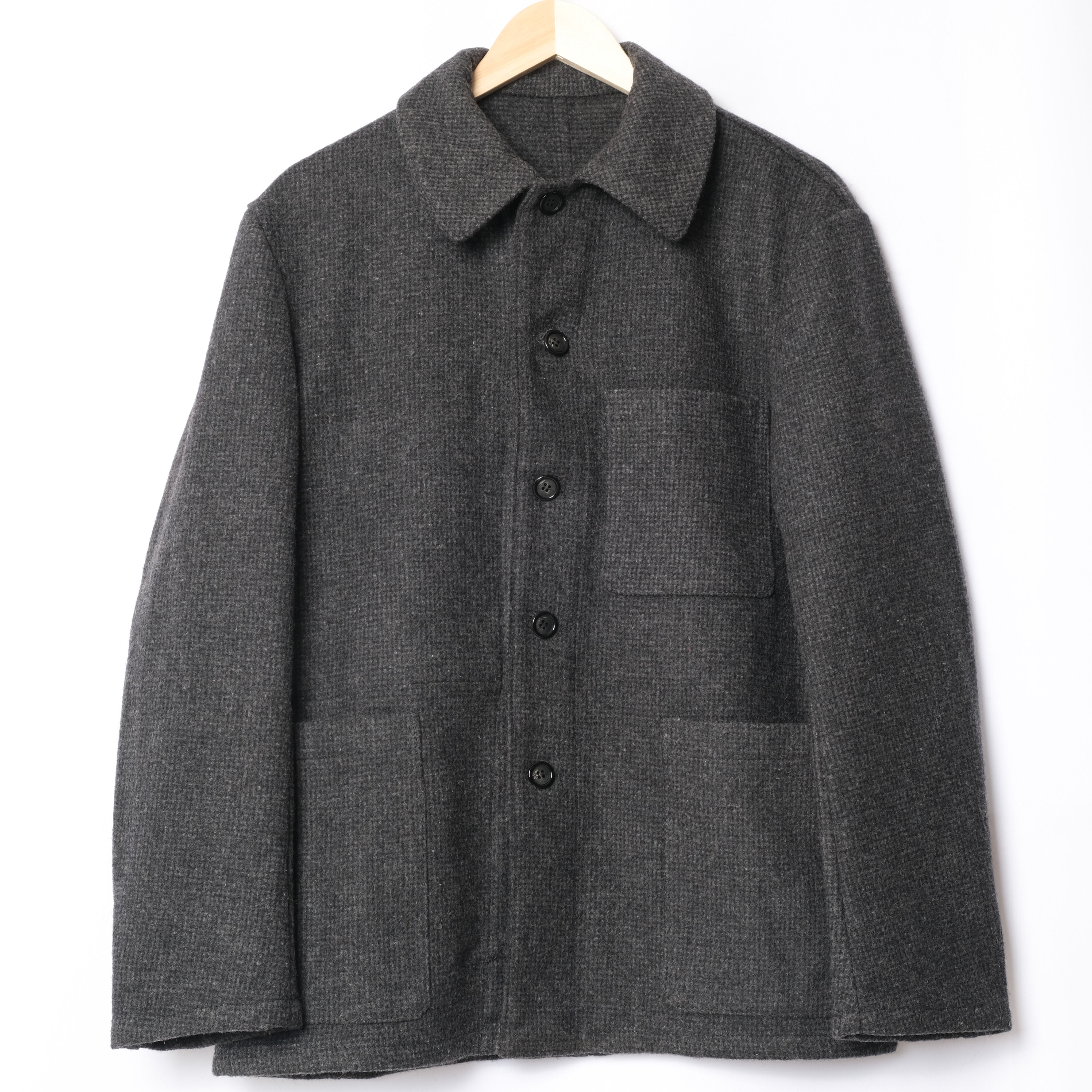 50-60s France Vintage Wool Farmers Work Jacket