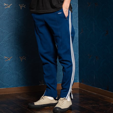 60s Vintage adidas Track Trousers World Mark Navy (Made in France)