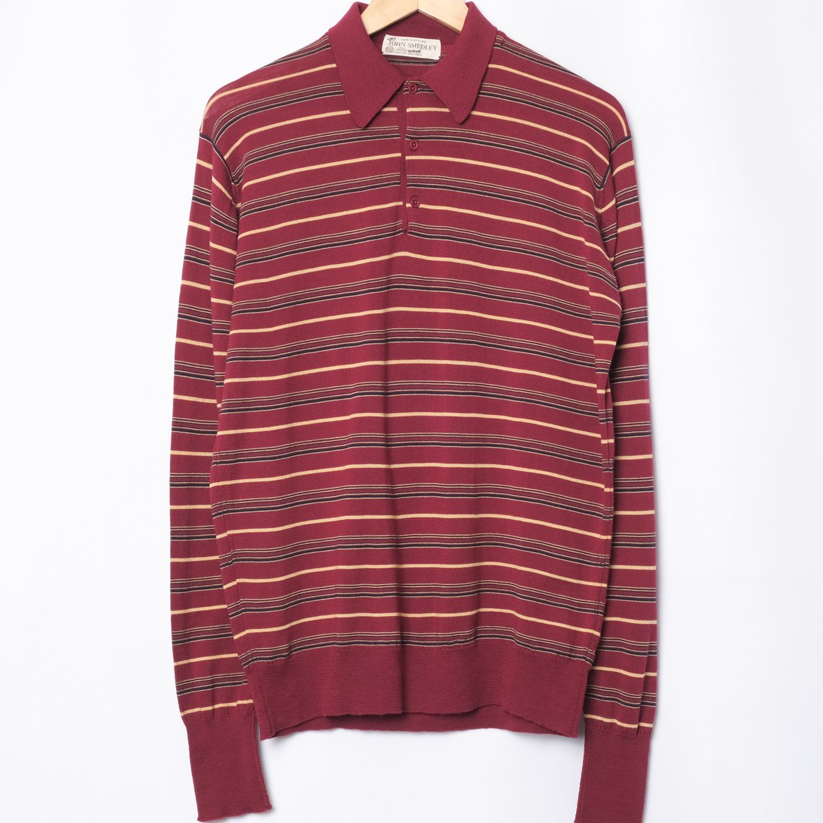 70s JOHN SMEDLEY Merino Wool Knit Polo Shirt Bu