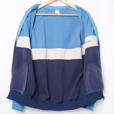 70-80s Vintage adidas Track Jacket RightBlue×White×NavyBlue (Made in West Germany)