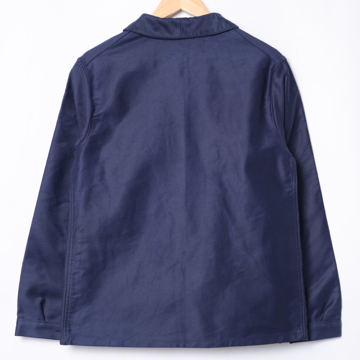 60s France Vintage A St Michel Blue Moleskin Wo