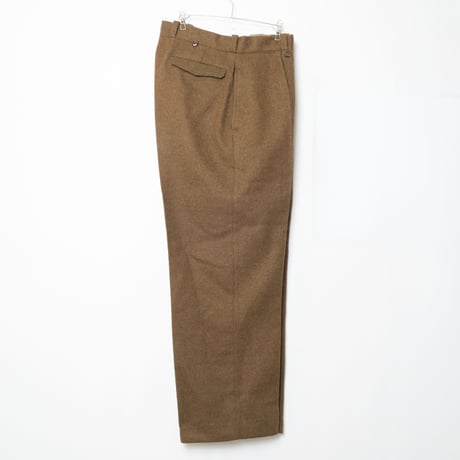 50s French Army Wool Trousers Size 25 Dead Stock