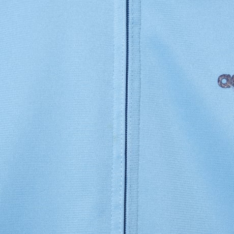 70-80s Vintage adidas Ventex Collarless Track Jacket Light Blue × Navy