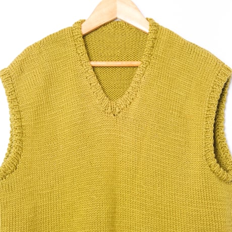 50-60s France Vintage Hand Knit Gilet