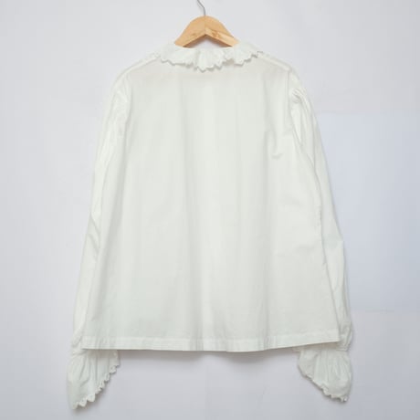French Antique Cotton Lace Blouse  1