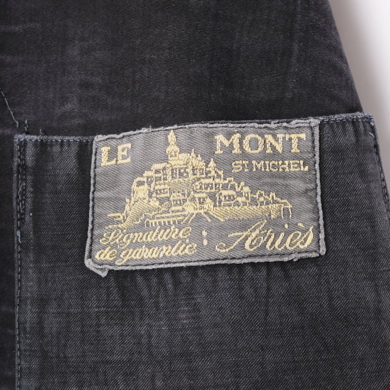 30-40s France Vintage Le Mont St Michel Cotton...