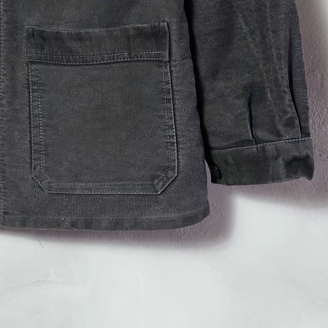 40-50s Dumont d’urbille Black Moleskin Jacket