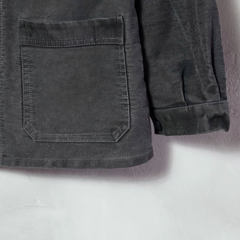 40-50s Dumont d'urbille Black Moleskin Jacket |