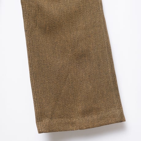 50-60s France Vintage Le Tres souple Brown Cotton Pique Hunting Trousers Dead Stock