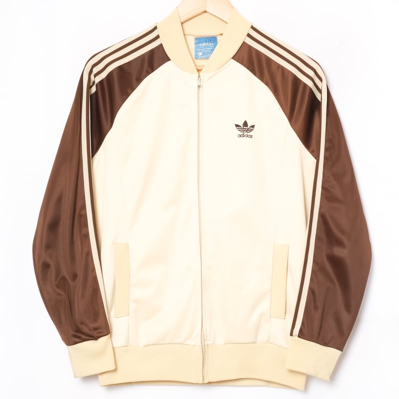 70s Vintage adidas Ventex ATP Ivory ×Brown Trac