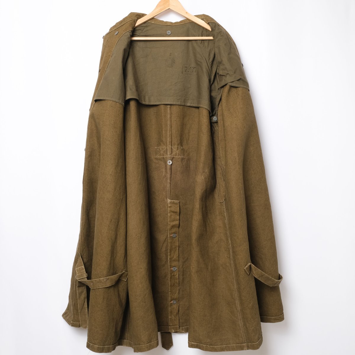 French Army M35 Motorcycle Coat Linen Dead Stoc French Army M35 Motorcycle Coat Linen Dead Stoc