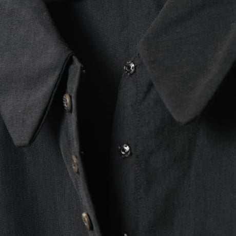 French Antique  Black Blouse  2