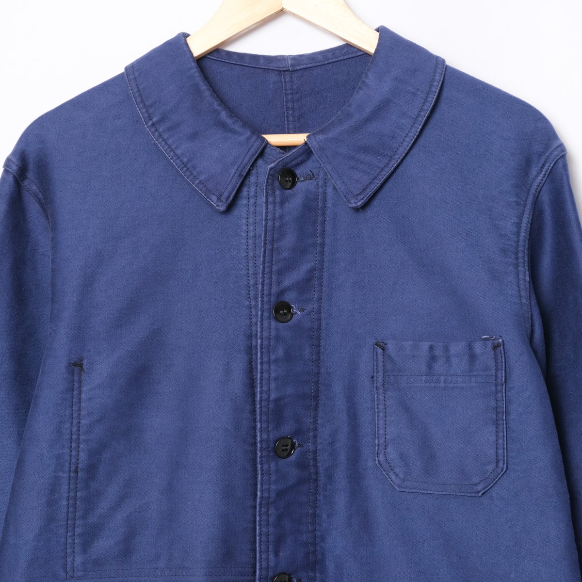 40s〜50s ブルーモールスキンジャケット 40's-50's ブルーモールスキンフレンチワークジャケット - Fresh