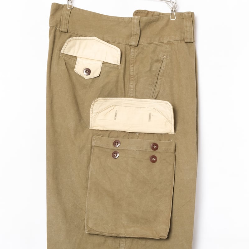 実物　前期M47 カーゴパンツ　サイズ【25】 DEADSTOCK】French Army M-47 Trousers Early Model Size35 ①