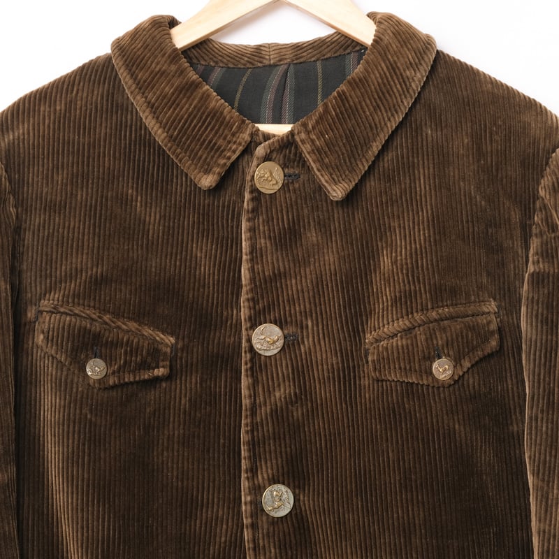 30s France Vintage Corduroy Hunting Jacket | U