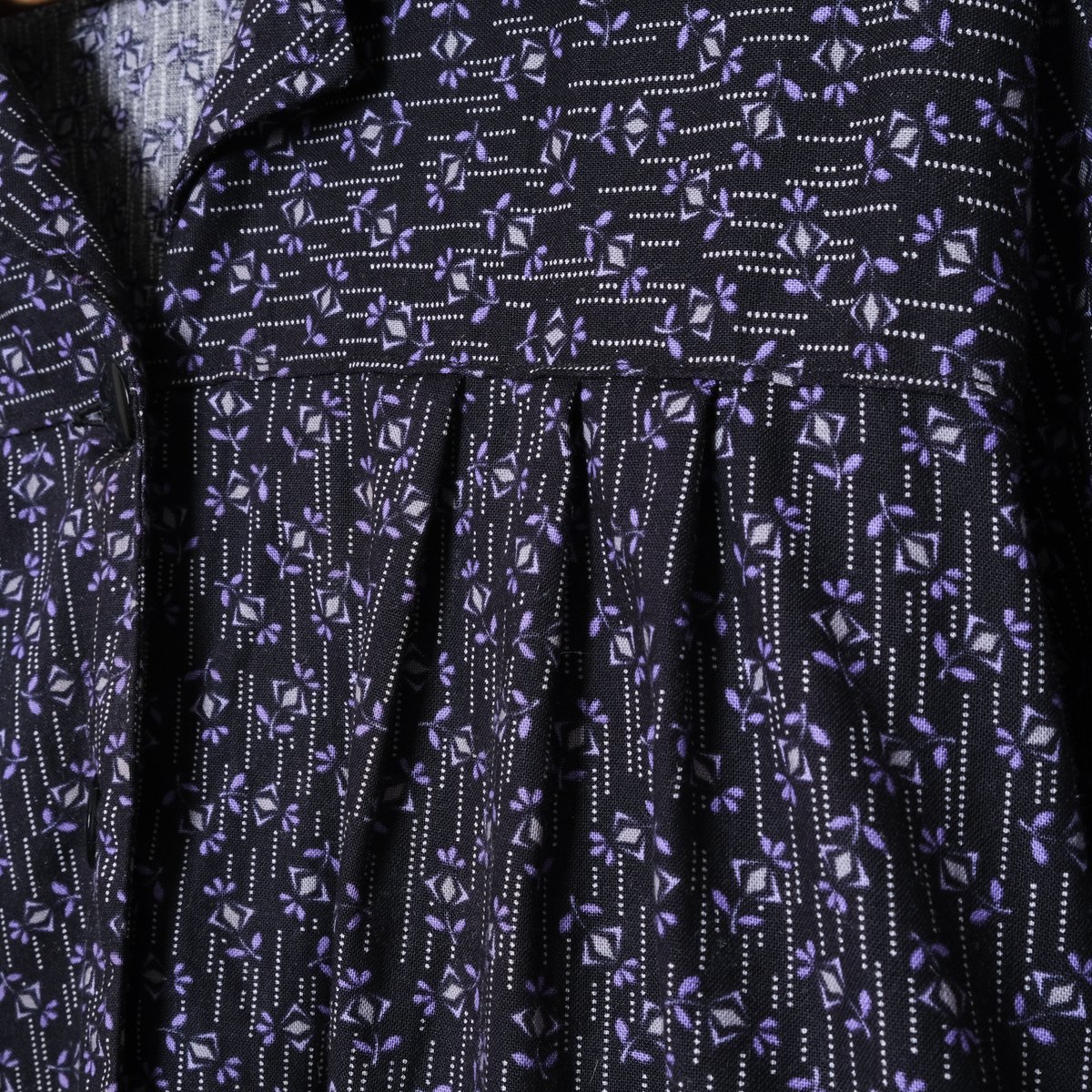 1940s French vintage work tabrier dress