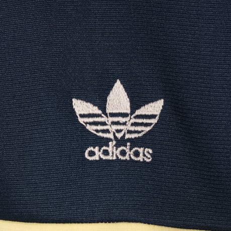 70-80s Vintage adidas VENTEX Track Jacket Grey×Navy×Yellow (Made in France)