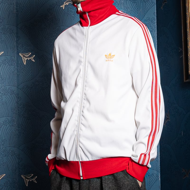 70s Vintage adidas Ventex Track Jacket White ×