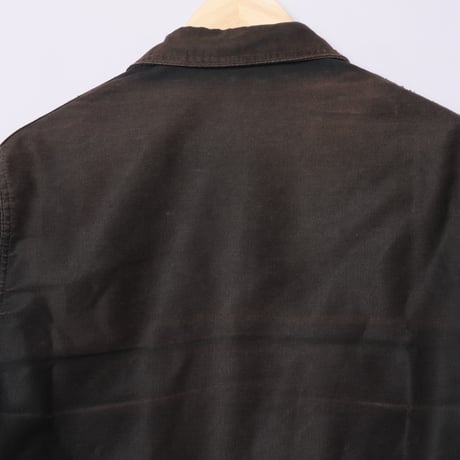 40-50s Le Mont St Michel Black Moleskin Jacket Size 46