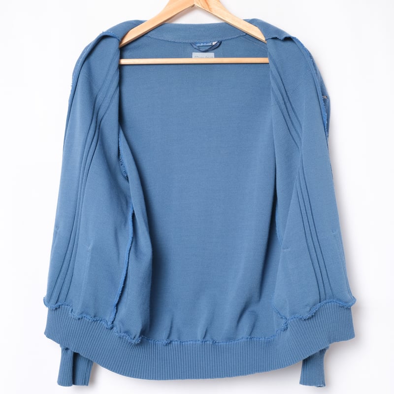 70-80s Vintage adidas Button Knit Jacket Blue G 70-80s Vintage adidas Button Knit Jacket Blue G