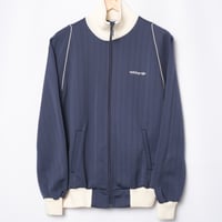 80s Vintage adidas Track Jacket Navy × Ivory (Made in West Germany)