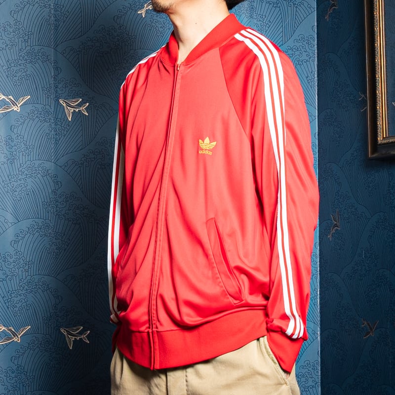 70s Vintage adidas Ventex ATP Track Jacket Red（